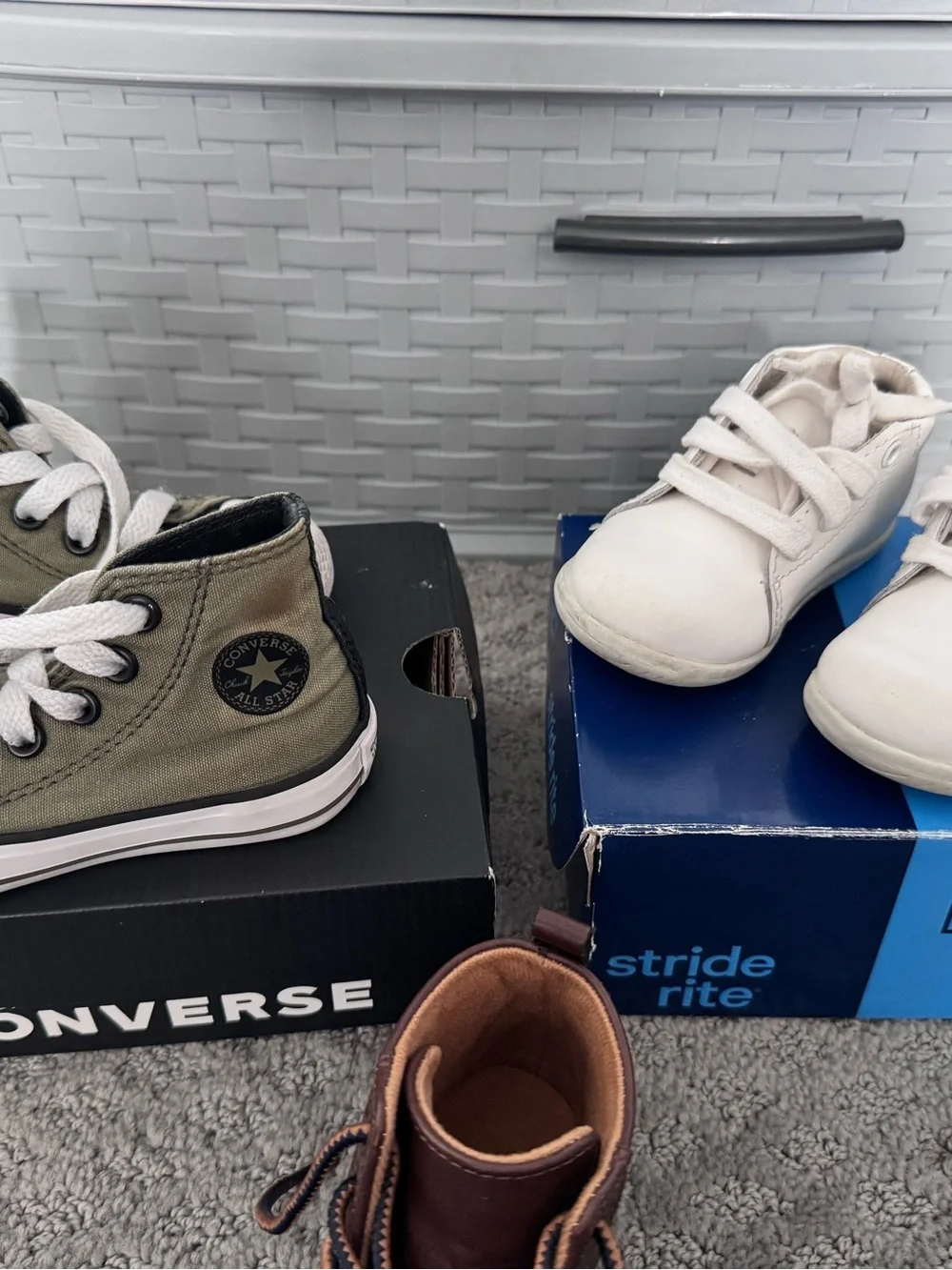 Stride Rite, Ralph Lauren, Rainboot and Converse Baby Shoe 4C